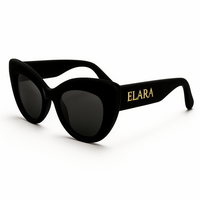 ELARA Velvet Eclipse – Limited Edition Black Cat-Eye