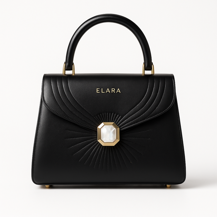 ELARA Icona Radiant 23 — Noir, Mother-of-Pearl Jewel