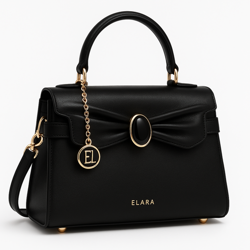 ELARA Icona Noeud 22 — Noir, Ovale Onyx, Medallion