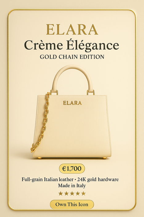 ELARA Crème Élégance Gold Chain Edition