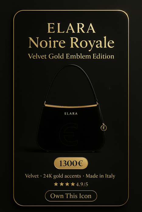 ELARA Noire Royale — Velvet Gold Emblem Edition