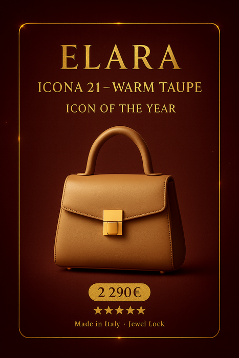 ELARA — Warm Taupe, Jewel Lock