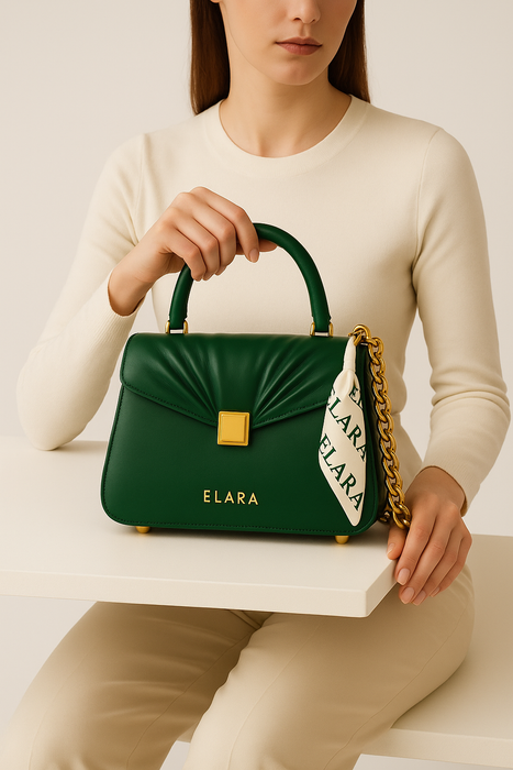 ELARA Icona Crest 21 — Forest Green, Jewel Lock