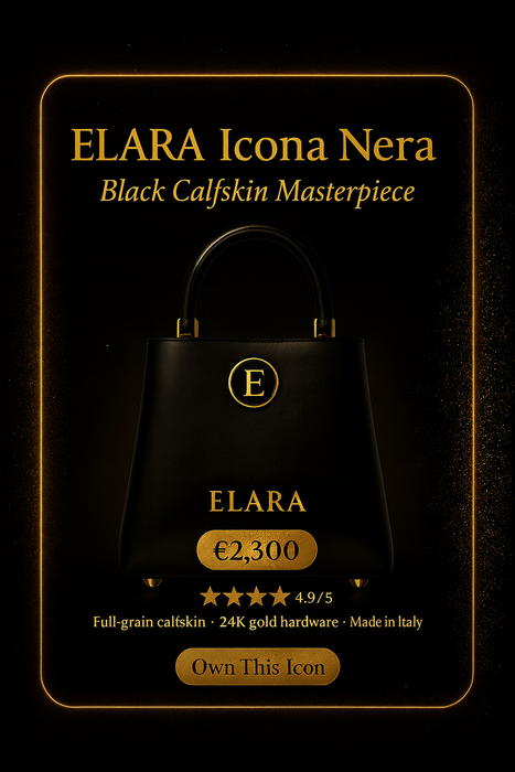 ELARA Icona Nera – Black Calfskin Masterpiece