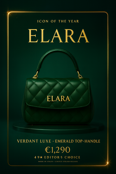ELARA Verdant Luxe — Emerald Top-Handle