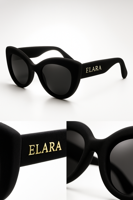 ELARA Velvet Eclipse – Limited Edition Black Cat-Eye