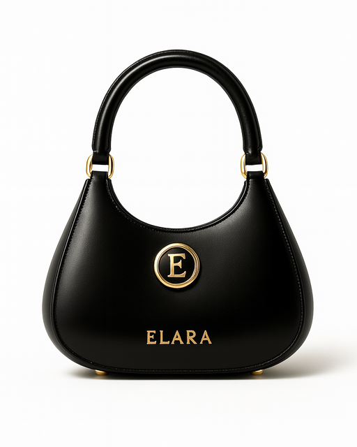 ELARA Icona Nera — Half-Moon Handle Bag