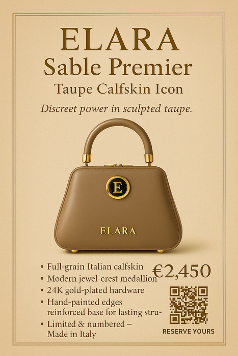 ELARA Sable Premier — Taupe Calfskin Icon
