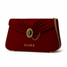 ELARA — Crimson Drapé Medallion Baguette