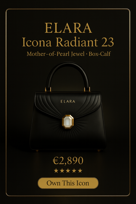 ELARA Icona Radiant 23 — Noir, Mother-of-Pearl Jewel