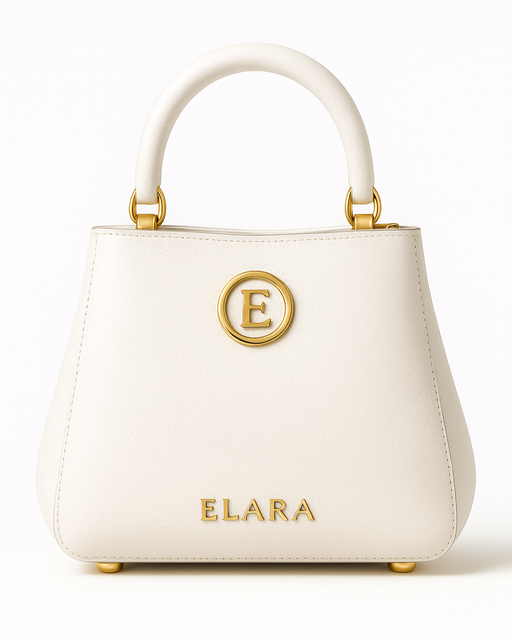 ELARA Iconic Grace — Ivory Calfskin Top-Handle