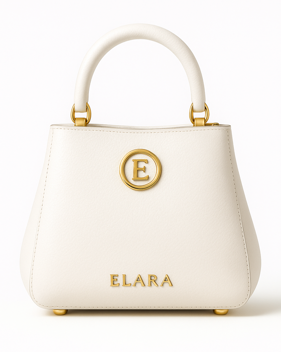 ELARA Iconic Grace — Ivory Calfskin Top-Handle