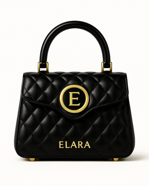 ELARA Noire Royale Quilted Calfskin Emblem Edition