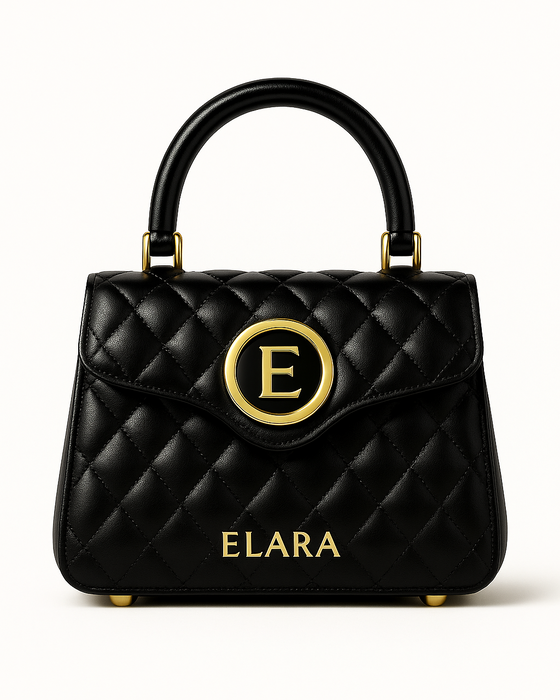 ELARA Noire Royale Quilted Calfskin Emblem Edition
