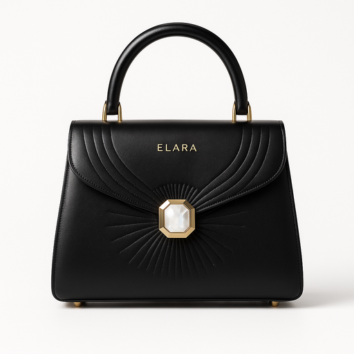 ELARA Icona Radiant 23 — Noir, Mother-of-Pearl Jewel