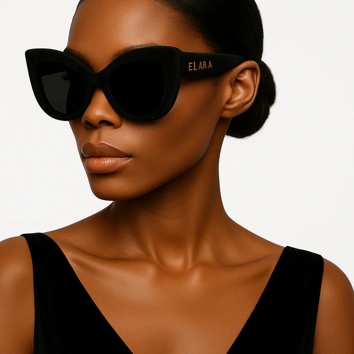 ELARA Velvet Eclipse – Limited Edition Black Cat-Eye