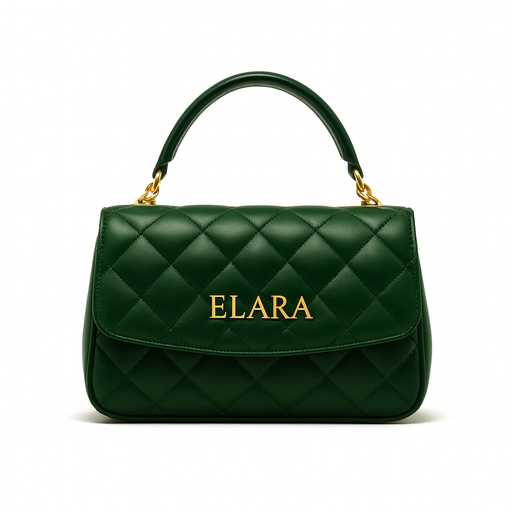 ELARA Verdant Luxe — Emerald Top-Handle